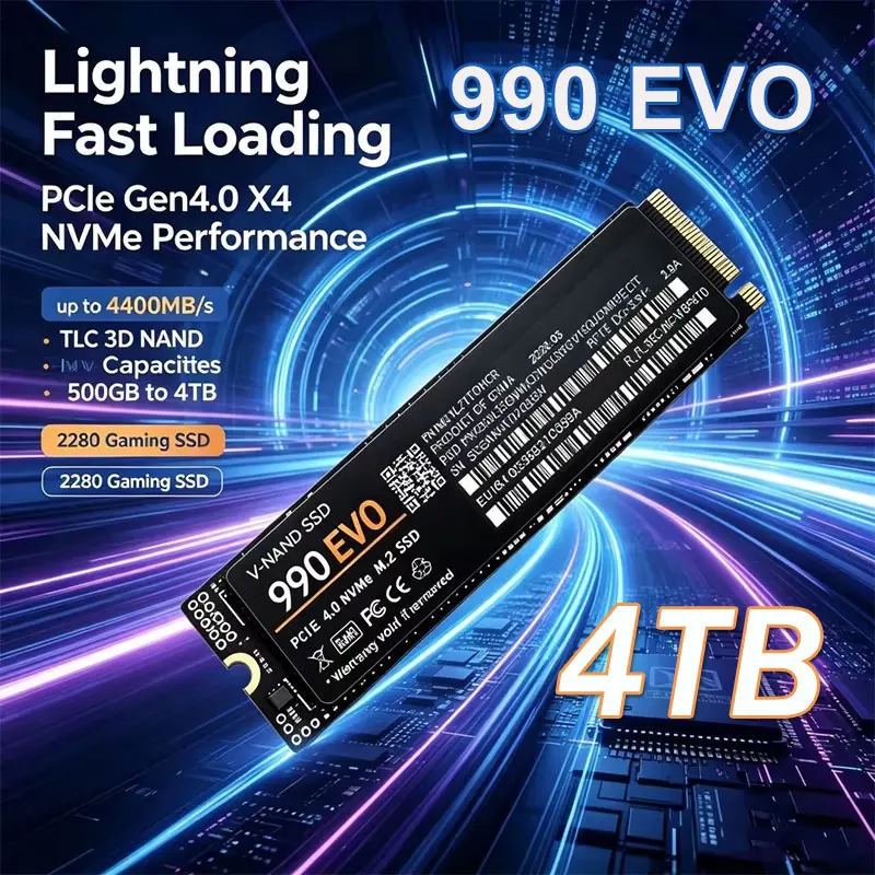 M.2 Nvme 4Tb Pcie 4.0 Ssd - SSD M.2 NVMe para Jogos 990