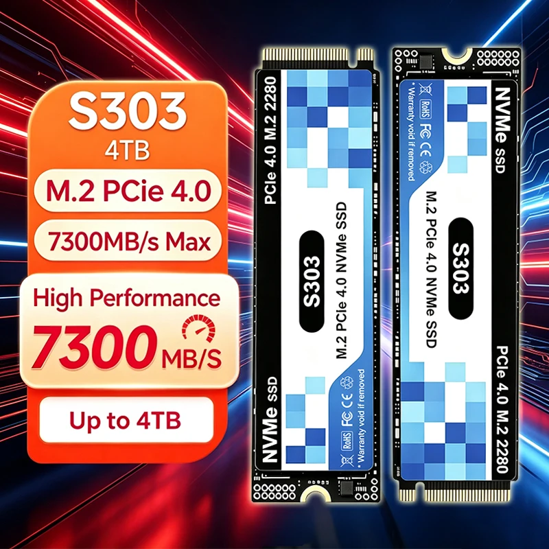 M.2 Nvme 4Tb Pcie 4.0 Ssd - Novo SSD Original S303 M.2 PCIe