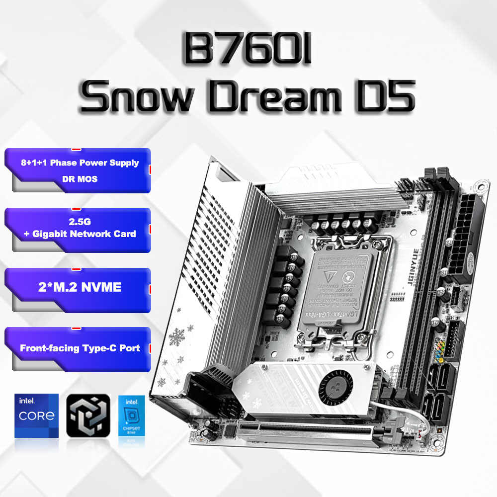 Lga 1700 Ddr5 Itx Motherboard - B760i argb wifi ddr5 placa-mãe mini