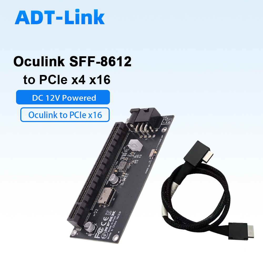 Placa Adaptadora Oculink SFF-8 - Pcie 4.0 X16 Riser Cable 90 Degree avaliação e preço