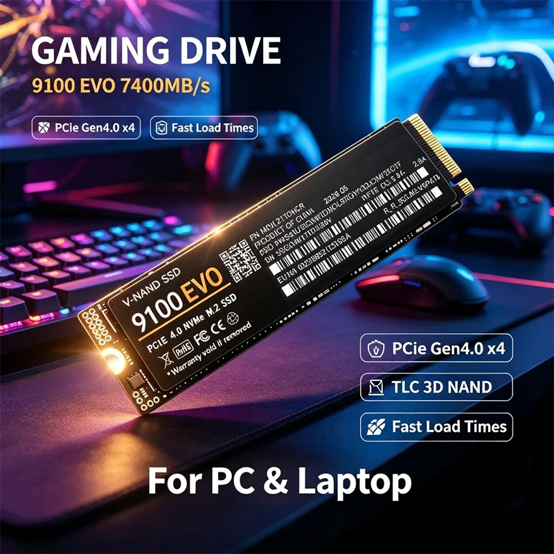SSD M.2 NVMe para Jogos 9100 E - M.2 Nvme 4Tb Pcie 4.0 Ssd avaliação e preço