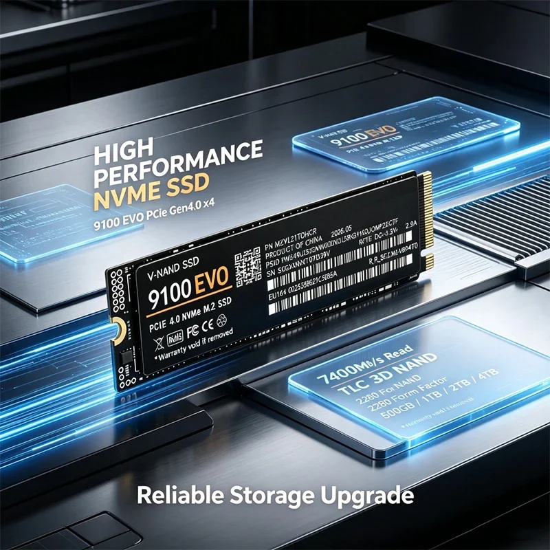 SSD M.2 NVMe para Jogos 9100 E - M.2 Nvme 4Tb Pcie 4.0 Ssd avaliação e preço