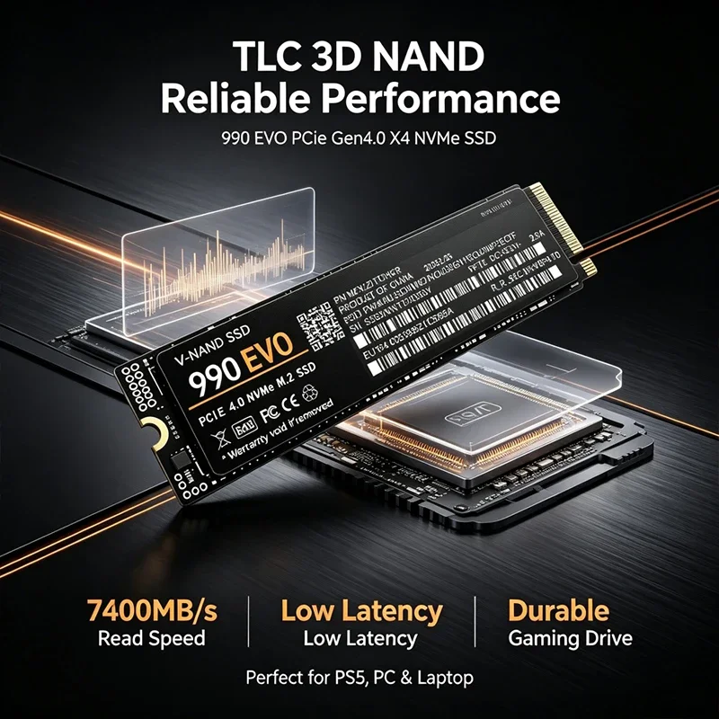 SSD M.2 NVMe para Jogos 990 EV - M.2 Nvme 4Tb Pcie 4.0 Ssd avaliação e preço