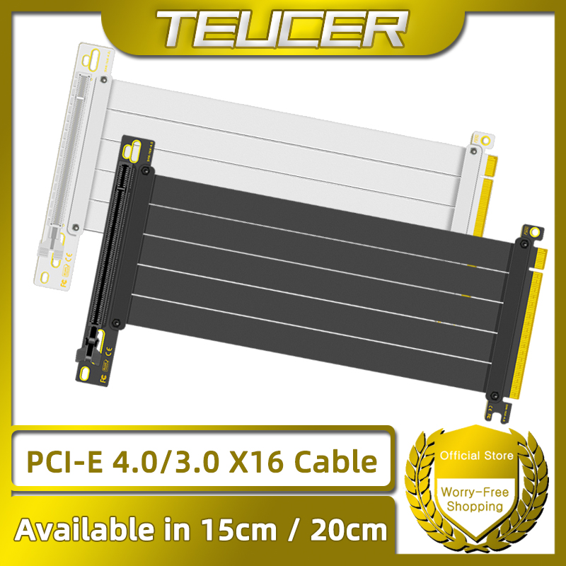 TEUCER PCI-E 4.0 X16 Riser Cab - Pcie 4.0 X16 Riser Cable 90 Degree avaliação e preço