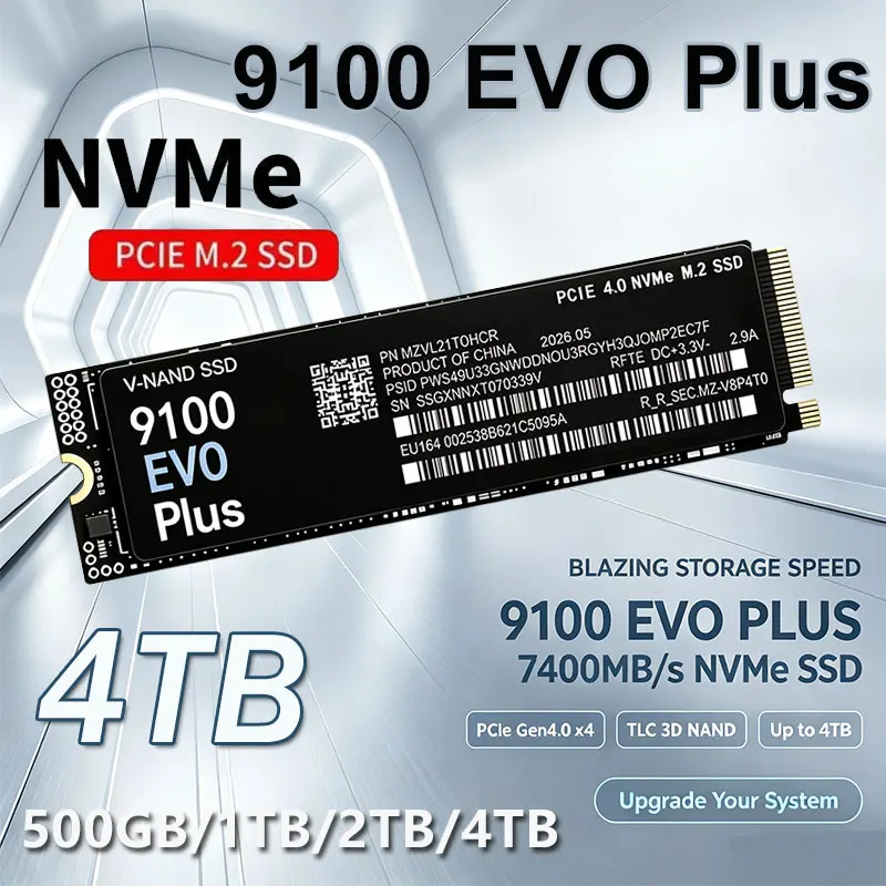 9100 EVO Plus M.2 NVMe SSD 1TB - M.2 Nvme 4Tb Pcie 4.0 Ssd avaliação e preço