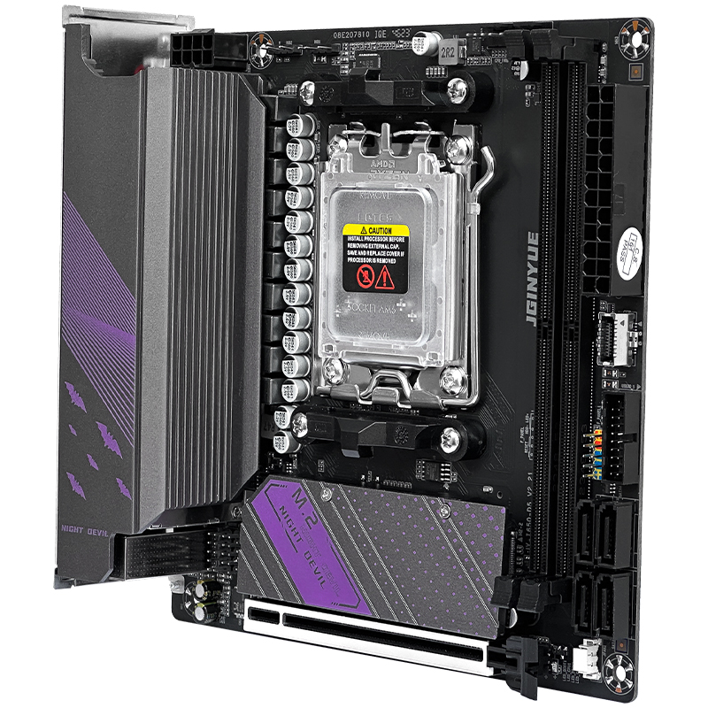 Placa-mãe JGINYUE AM5 Suporta  - B650 Itx Motherboard Wifi avaliação e preço