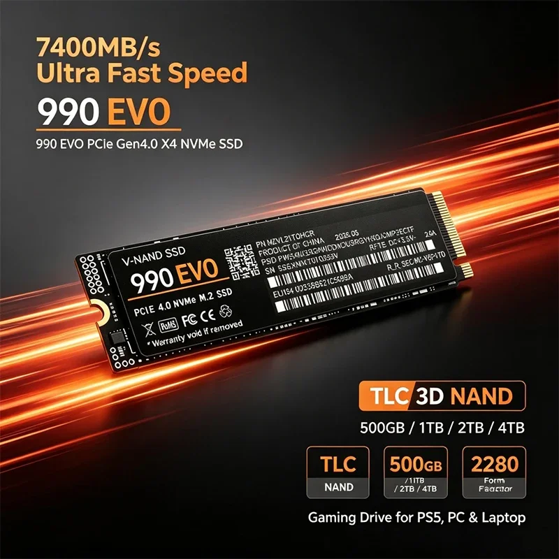 SSD M.2 NVMe para Jogos 990 EV - M.2 Nvme 4Tb Pcie 4.0 Ssd avaliação e preço