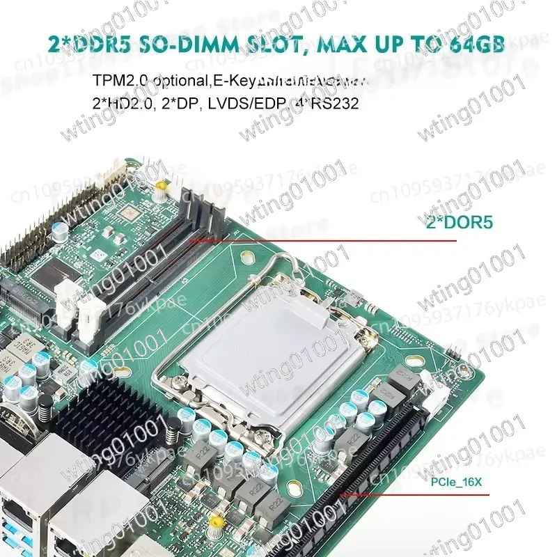 Placa-Mãe Mini ITX de 13ª Gera - Lga 1700 Ddr5 Itx Motherboard avaliação e preço