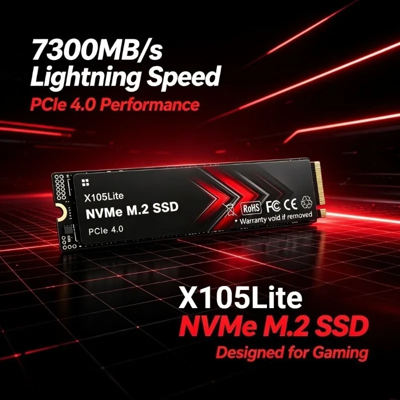 X105Lite M.2 NVMe SSD PCIe 4.0 - M.2 Nvme 4Tb Pcie 4.0 Ssd avaliação e preço