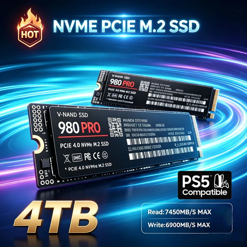 SSD M.2 NVMe 980 PRO para Jogo - M.2 Nvme 4Tb Pcie 4.0 Ssd avaliação e preço