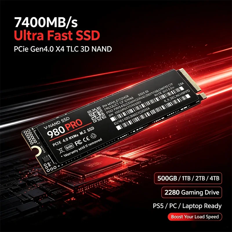 SSD M.2 NVMe 980 PRO para Jogo - M.2 Nvme 4Tb Pcie 4.0 Ssd avaliação e preço